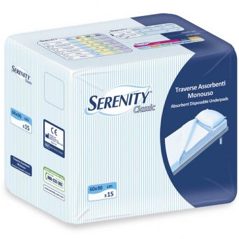 Serenity Underpads 60cmx90cm 15's
