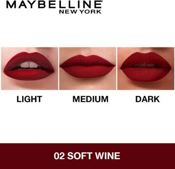 Maybelline New York Sensational Liquid Matte Lipstick, 02 Soft Wine