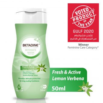 Betadine Intimate Wash Fresh & Active Lemon 50ml