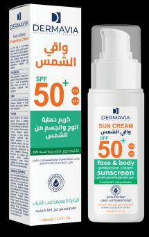 Dermavia Sun Cream Spf 50+ Face And Body Acne-Prone Skin 100 ml
