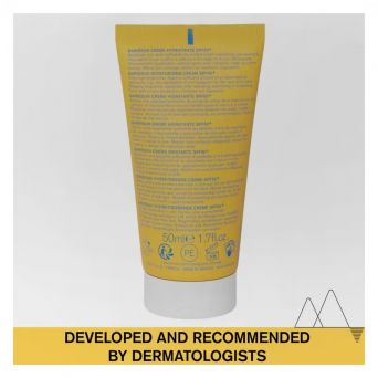 Uriage Bariesun Very High Protection SPF50+ Moisturizing Cream 50ml tube, dermatologist recommended sunscreen for sensitive skin with broad-spectrum UVA/UVB protection