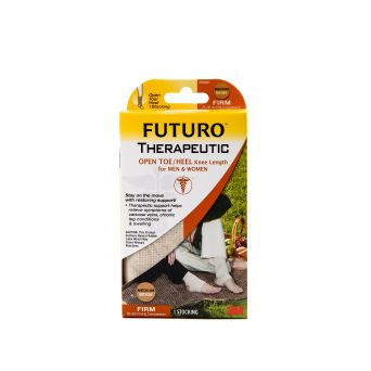 Futuro Firm Knee High, Open Toe/Open Heel, Beige Medium