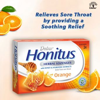 Dabur Honitus Herbal Lozenges Orange