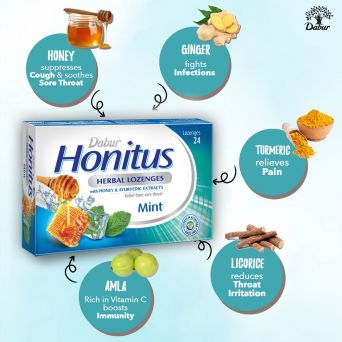 Dabur Honitus Herbal Lozenges Mint