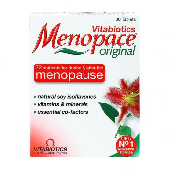 Vitabiotics Menopace Original Tablets 30’s – menopause support supplement with vitamins, minerals, and soya isoflavones