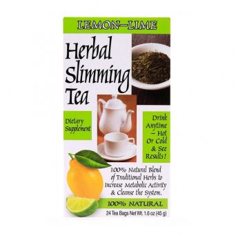 21st century slimming lemon-lime herbal tea box 24 bags caffeine free