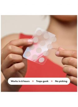 Hero Mighty Patch Original sachet showing it works in 6 hours, traps gunk, and stops picking. The best acne patch UAE.