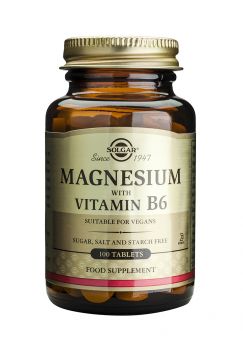 Solgar Magnesium With Vitamin B6 100 Tablets