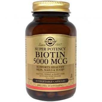 Solgar Biotin 5000 Mcg 50 Vegetable Capsules