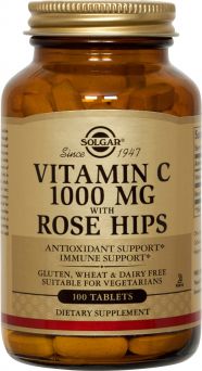 Solgar Vitamin C 1000 Mg With Rose Hips 100 Tablets