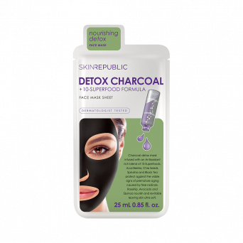 Skin Republic - Detox Charcoal + Face Mask Sheet 25ml