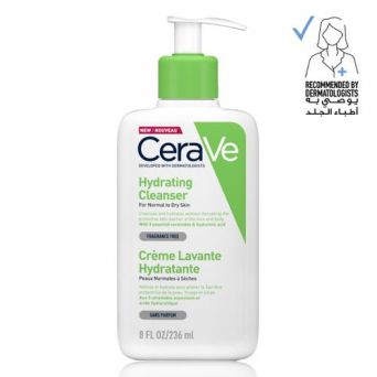 CeraVe Hydrating Cleanser 236ml for normal to dry skin – front view