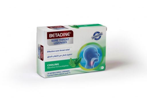 Betadine Sore Throat Lozenges Menthol & Eucalyptus 24's