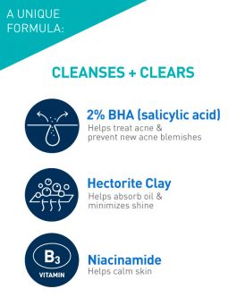 Gentle exfoliating cleanser with ceramides and BHA