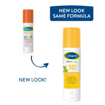 Cetaphil Sun Kids SPF50+ Lotion new packaging – front and updated look