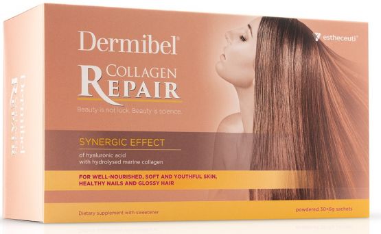 Dermibel Marine Collagen 30 Sachets box – marine collagen supplement for skin, hair, and nail health