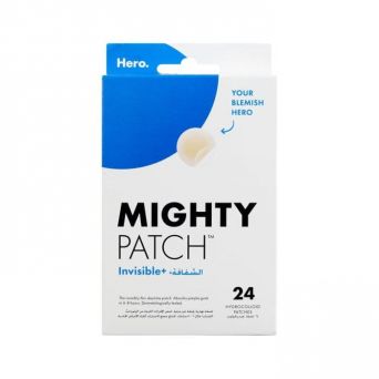 Box of hero mighty patch invisible 24's, the best daytime acne patch UAE available at CHS Pharmacy.