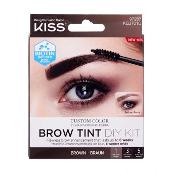Kiss Brow Tint Diy Kit Brown Kebt01C