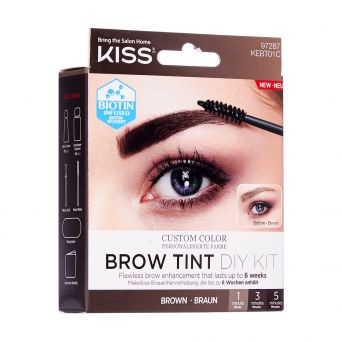 Kiss Brow Tint Diy Kit Brown Kebt01C