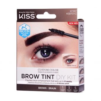Kiss Brow Tint Diy Kit Brown Kebt01C