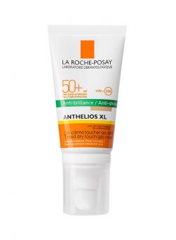 la roche-posay anthelios xl tinted dry touch gel-cream spf50+ sunscreen tube 50ml front view