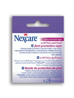 Nexcare Foot Protection Tape, 25 mm x 5 m, FPT-15, 1 roll