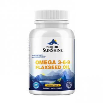 Nordic Sunshine Omega 3-6-9 Flaxseed Oil Softgel 100's