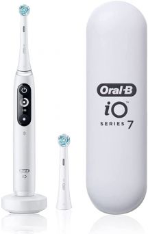 Oral-B iO Series 7 Electric Toothbrush, White Alabaster