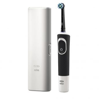 Oral B Vitality 200 Electric Rechargeable Toothbrush, with travel case, Black