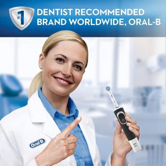 Oral B Vitality 200 Electric Rechargeable Toothbrush, with travel case, Black