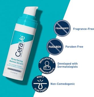 Gentle retinol treatment for acne scars and skin resurfacing