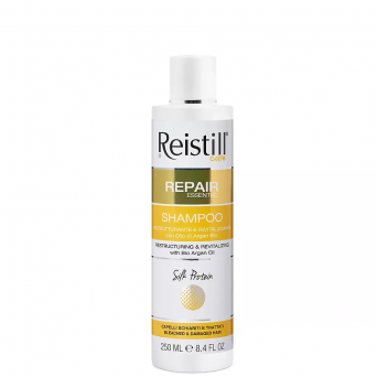 Reistill Repair Essential Shampoo bottle 250 ml – restructuring and revitalizing shampoo with bio argan oil for bleached and damaged hair
