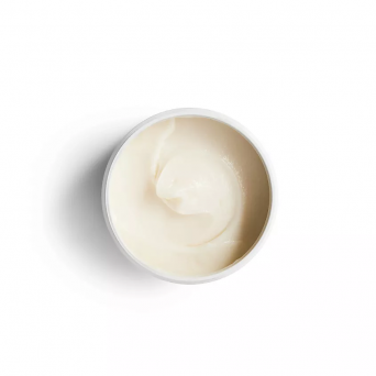 Open Reistill Keratin Complex Hair Mask jar showing rich creamy keratin treatment texture from top view