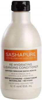 Sashapure Re-Hydrating Cleansing Conditioner 12 Oz (355ml)