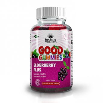 Sunshine Nutrition Good Gummies Elderberry Plus Gummies 60's