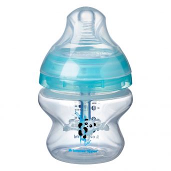 Tommee Tippee Advanced Anti-Colic Feeding Bottle, 150ml x1 - Deco