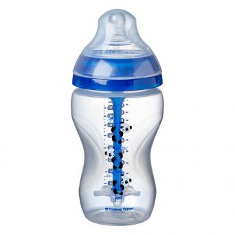 Tommee Tippee Advanced Anti-Colic Feeding Bottle, 340ml x1 - Boy