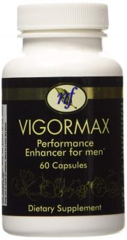 Vigormax Performance Enhancer for Men 60s – natural stamina and vitality supplement front view bottle