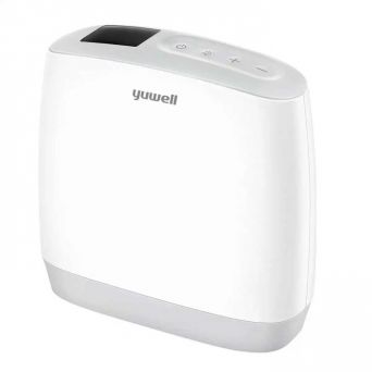 Yuwell Spirit-3 portable oxygen concentrator front view – lightweight travel oxygen machine for home or outdoor use in UAE.