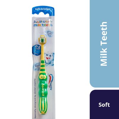 Aquafresh Milk Teeth Toothbrush for Kids 0-2 Years, Soft