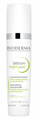 Bioderma Sebium Night peel Smoothing concentrate gel for Combination to oily skin