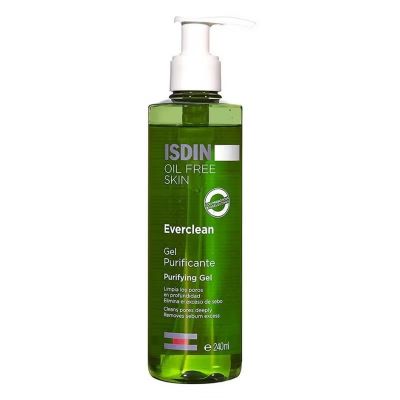 Isdin Everclean Purifying Gel 240ml – Oil-Free Cleanser for Oily & Blemish-Prone Skin