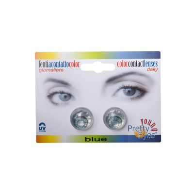 Young Pretty Eyes Color Contact Lenses Daily - Blue - 1 pair
