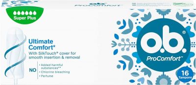 O.B. Super Plus Tampons, Procomfort, Pack of 16