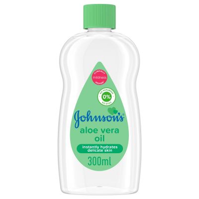 Johnson's Baby Oil, Aloe Vera, 300ml