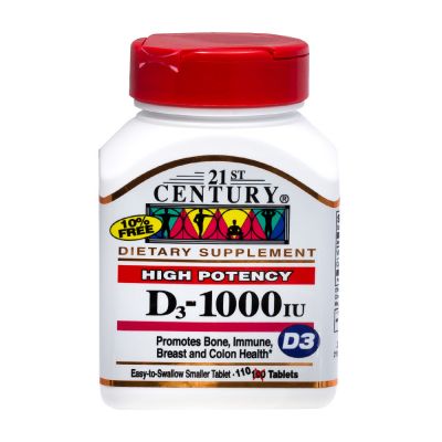 21st Century D 1000iu 110 Tablets