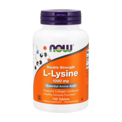 Now Foods L-Lysine, Double Strength 1,000mg 100 Tablets