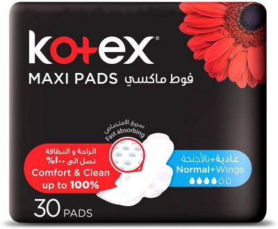 Kotex Maxi Pads Normal with Wings 30 Sanitary Pads