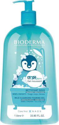 Bioderma Abcderm Gel Moussant Mild Cleansing Foaming Gel Baby Children 1000ml