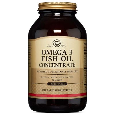 Solgar Omega-3 Fish Oil Concentrate 120 Softgels
